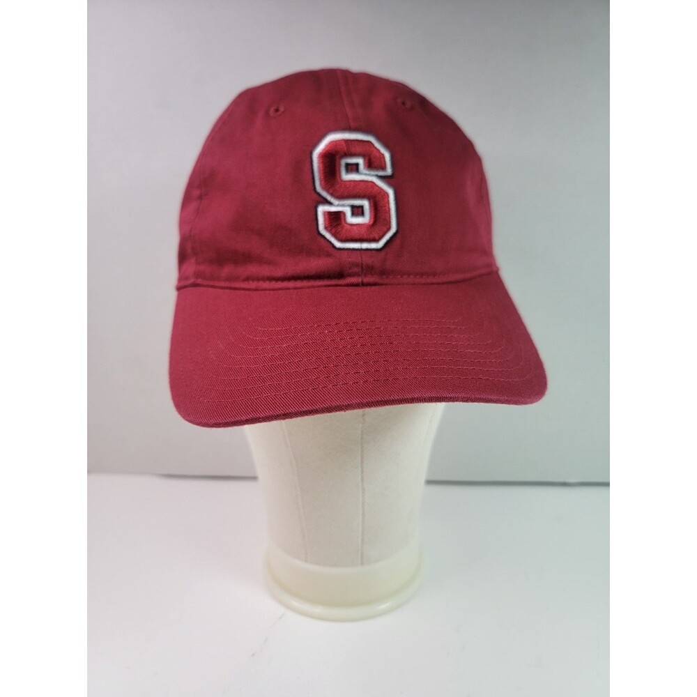 Nike Stanford Cardinal Red Adjustable Hat Cap S Logo Buck Cardinal Club